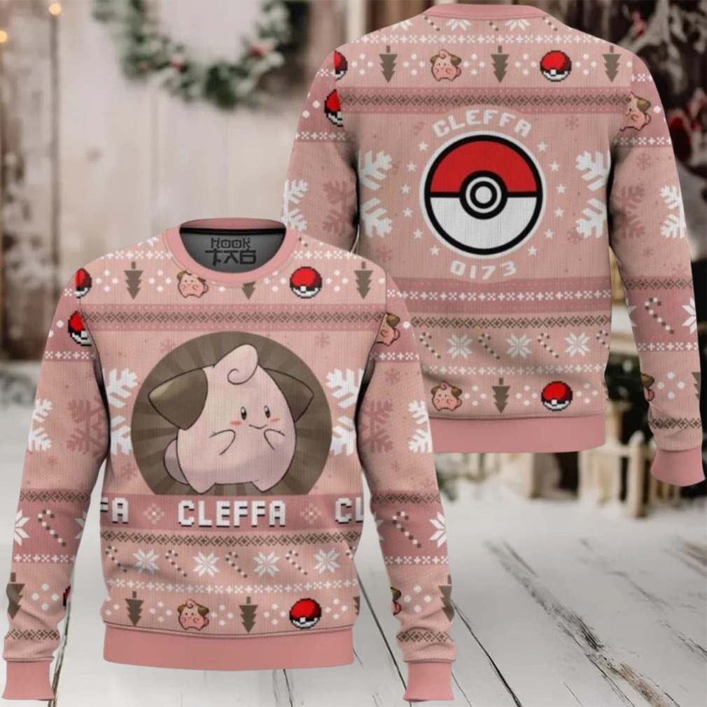 Pokemon Gen 2 Cleffa Ugly Christmas Sweater Pokemon Gen 2 Cleffa Ugly Christmas Sweater