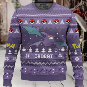 Pokemon Gen 2 Crobat Ugly Christmas Sweater