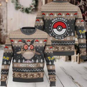 Pokemon Gen 2 Hoothoot Ugly Christmas Sweater