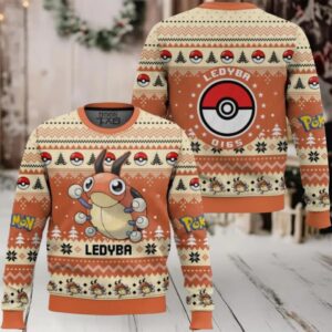 Pokemon Gen 2 Ledyba Ugly Christmas Sweater