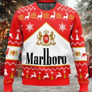 Marlboro Cigarette Ugly Christmas Sweater