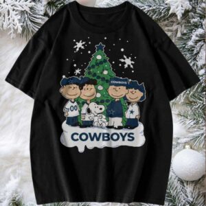 Snoopy Peanuts Dallas Cowboys Christmas T Shirt