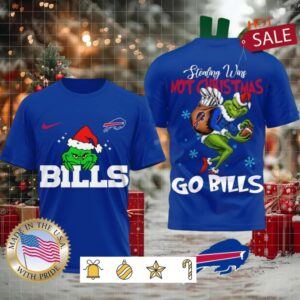 Buffalo Bills NFL Grinch Dr. Seuss Stealing Wins Not Christmas Shirt