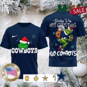 Dallas Cowboys NFL Grinch Dr. Seuss Stealing Wins Not Christmas Shirt