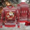White & Red Gingerbread Cookie Snowflake Bacardi Ugly Christmas Sweater White & Red Gingerbread Cookie Snowflake Bacardi Ugly Christmas Sweater