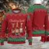 White Red and Green Fair Isle Santa Crown Royal Ugly Christmas Sweater