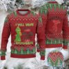 Dark Green Christmas Tree and Heart Pattern “Get Me a Drink That Requires a Constitution Save” Ugly Christmas Sweater Featuring Jameson Irish Whiskey Dark Green Christmas Tree and Heart Pattern “Get Me a Drink That Requires a Constitution Save” Ugly Christmas Sweater Featuring Jameson Irish Whiskey