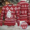 White and Red Fair Isle Ugly Christmas Sweater Stranger Things Kids and Demogorgon Pixel Pattern White and Red Fair Isle Ugly Christmas Sweater Stranger Things Kids and Demogorgon Pixel Pattern