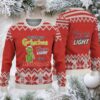 Beige & Red Zigzag Pattern “Fireball Cinnamon Whisky & Grinch” Ugly Christmas Sweater