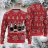 Cream and Red Candy Cane Pattern Dr. Seuss Bud Light Funny Ugly Christmas Sweater Cream and Red Candy Cane Pattern Dr. Seuss Bud Light Funny Ugly Christmas Sweater