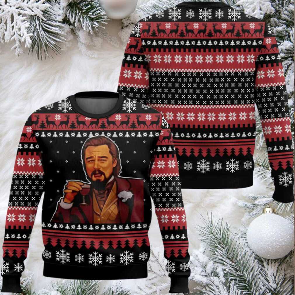 Retro Leonardo Dicaprio Meme Ugly Christmas Sweater