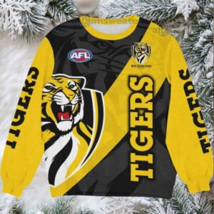 Richmond Tigers AFL Ugly Christmas Sweater