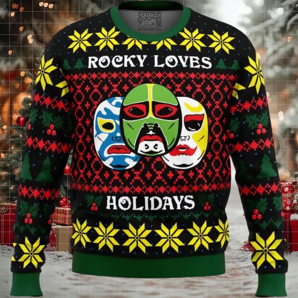 Rocky Loves Holidays 3 Ninjas Ugly Christmas Sweater Rocky Loves Holidays 3 Ninjas Ugly Christmas Sweater