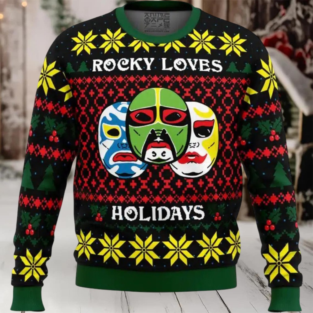 Rocky Loves Holidays 3 Ninjas Ugly Christmas Sweater Rocky Loves Holidays 3 Ninjas Ugly Christmas Sweater