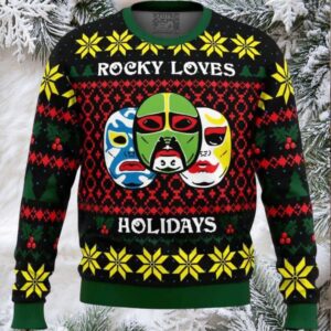 Rocky Loves Holidays 3 Ninjas Ugly Christmas Sweater