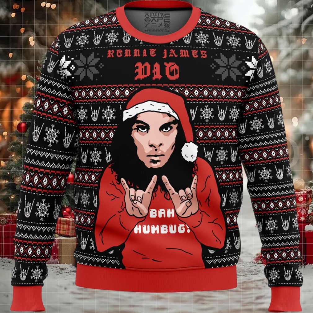 Ronnie James Dio Ugly Christmas Sweater Ronnie James Dio Ugly Christmas Sweater