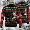 Santa And Bigfoot Couple Ugly Christmas Sweaters Blue Big And Tall Santa And Bigfoot Couple Ugly Christmas Sweaters Blue Big And Tall