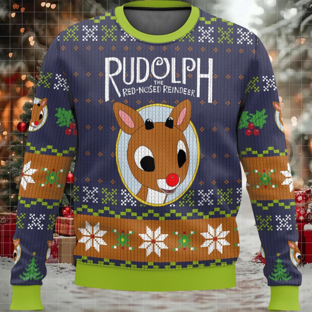Rudolph The Red Nosed Reindeer Ugly Christmas Sweater Rudolph The Red Nosed Reindeer Ugly Christmas Sweater