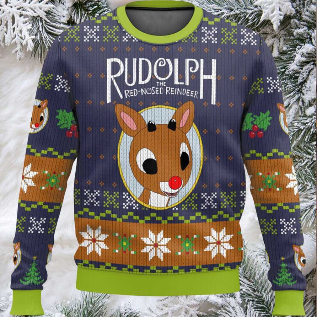 Rudolph The Red Nosed Reindeer Ugly Christmas Sweater Rudolph The Red Nosed Reindeer Ugly Christmas Sweater