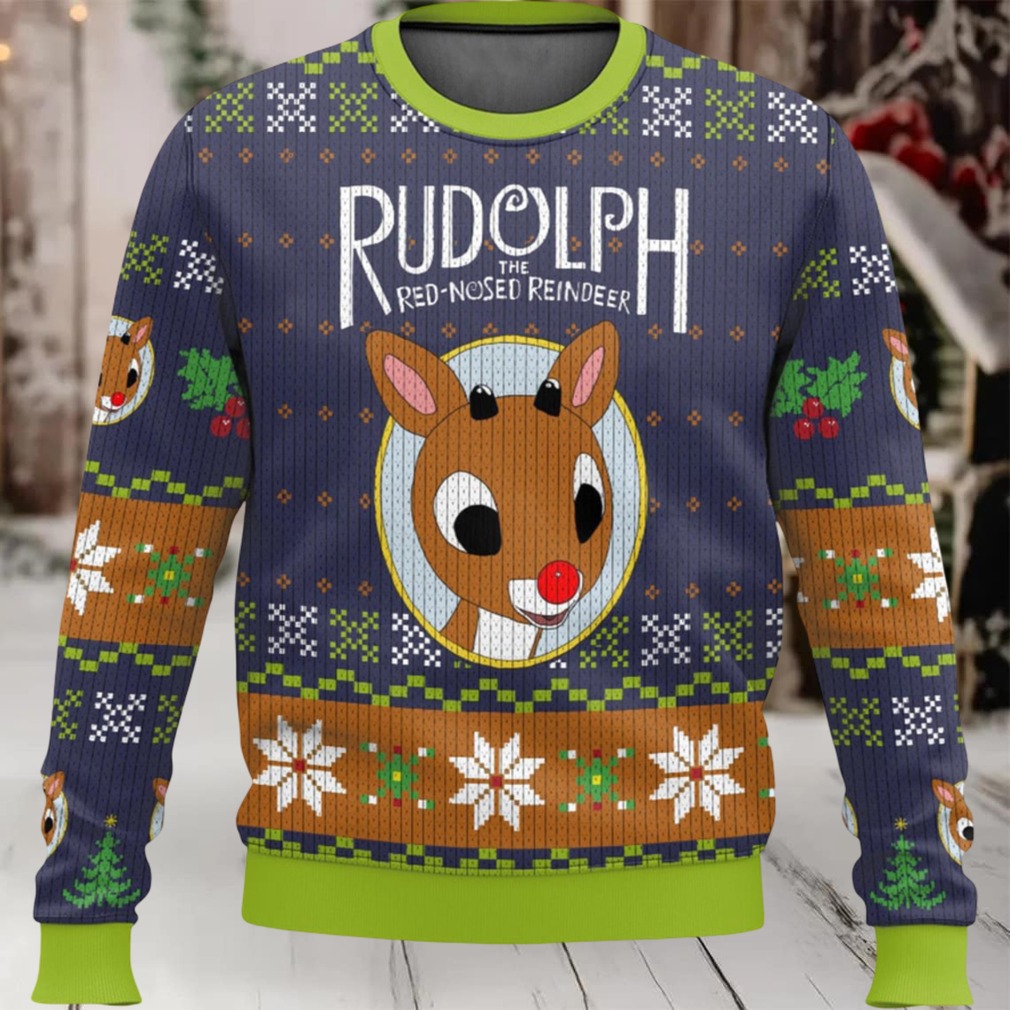 Rudolph The Red Nosed Reindeer Ugly Christmas Sweater Rudolph The Red Nosed Reindeer Ugly Christmas Sweater