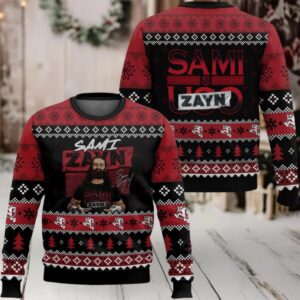 Sami Zayn Ugly Christmas Sweater Sami Zayn Ugly Christmas Sweater