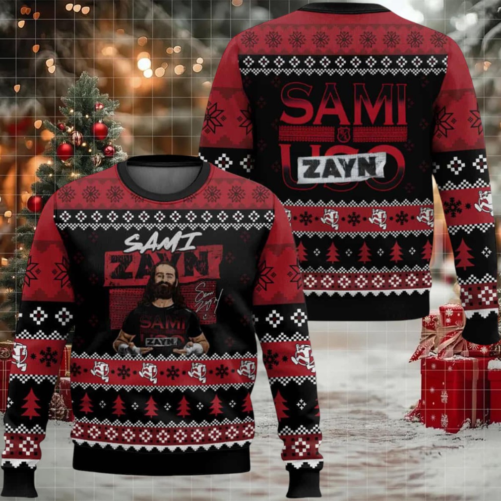 Sami Zayn Ugly Christmas Sweater Sami Zayn Ugly Christmas Sweater