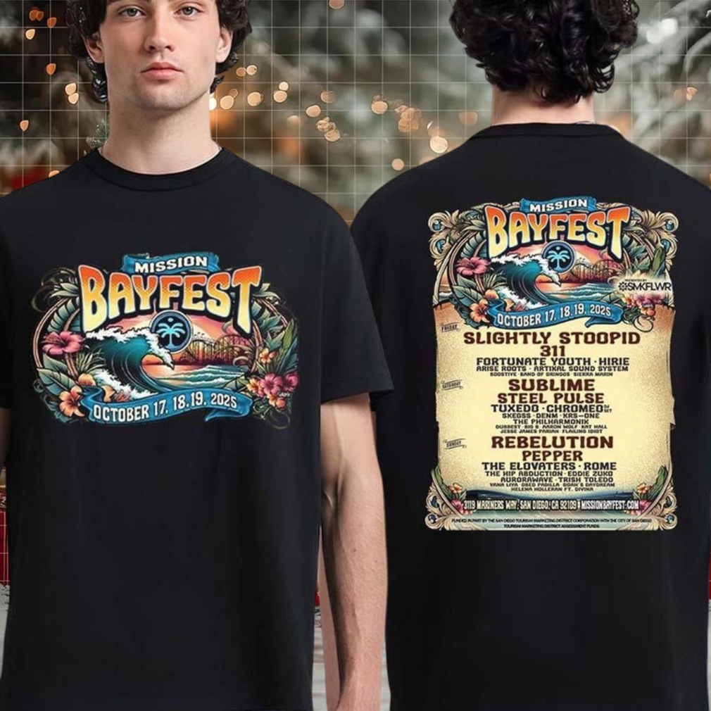 San Diego Bayfest 2025 Official Lineup In San Diego California On October 17 18 19 2025 New Two Sided Shirt San Diego Bayfest 2025 Official Lineup In San Diego California On October 17 18 19 2025 New Two Sided Shirt