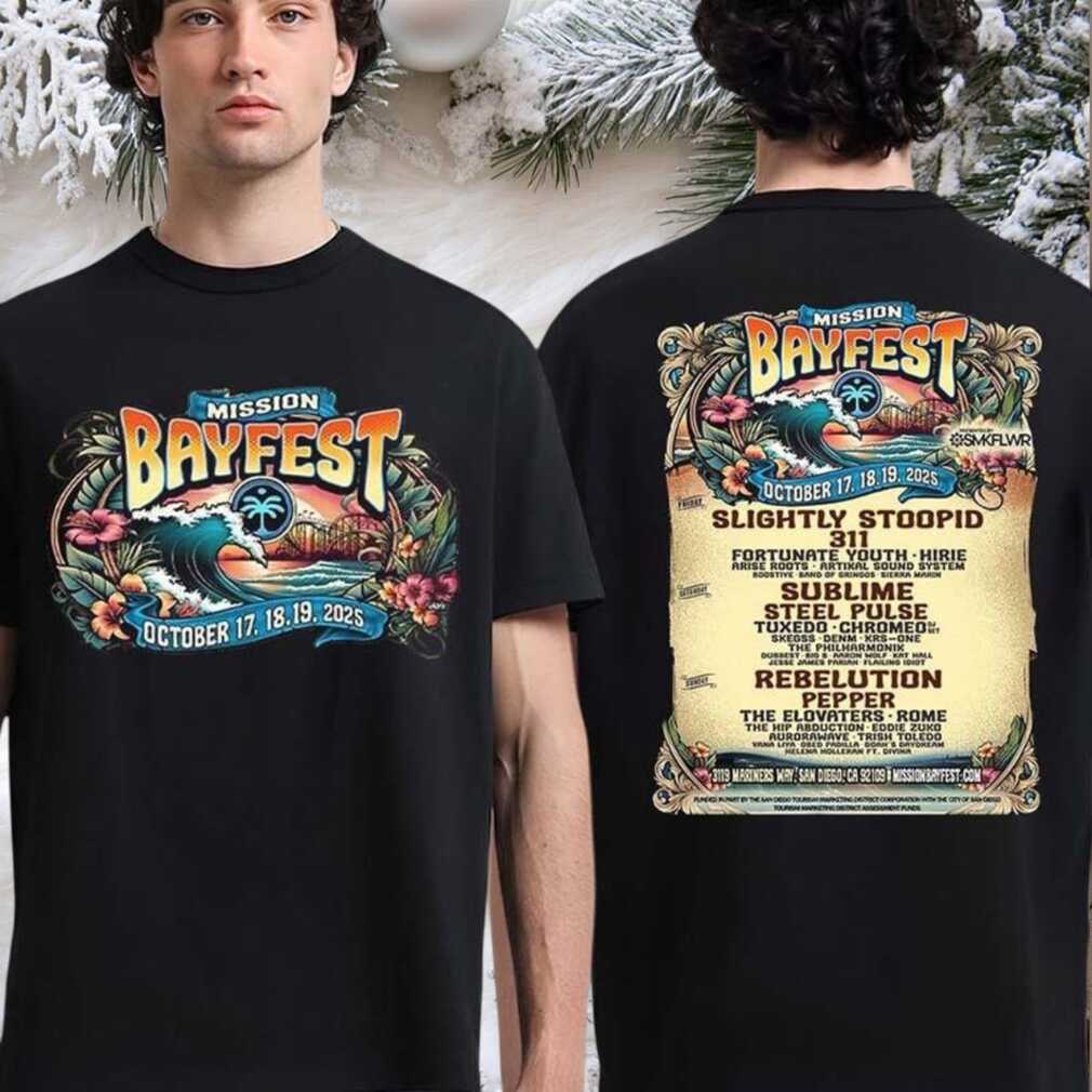 San Diego Bayfest 2025 Official Lineup In San Diego California On October 17 18 19 2025 New Two Sided Shirt San Diego Bayfest 2025 Official Lineup In San Diego California On October 17 18 19 2025 New Two Sided Shirt
