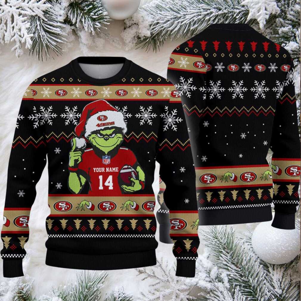 San Francisco 49ers Custom Christmas Ugly Sweater San Francisco 49ers Custom Christmas Ugly Sweater