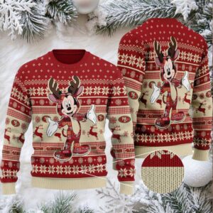 San Francisco 49ers Ugly Christmas Woolen Christmas Jumper Sweater BGSWT151