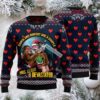 Rottweiler Santa Claus To Town Ugly Christmas Sweater Black Red Funny Rottweiler Santa Claus To Town Ugly Christmas Sweater Black Red Funny