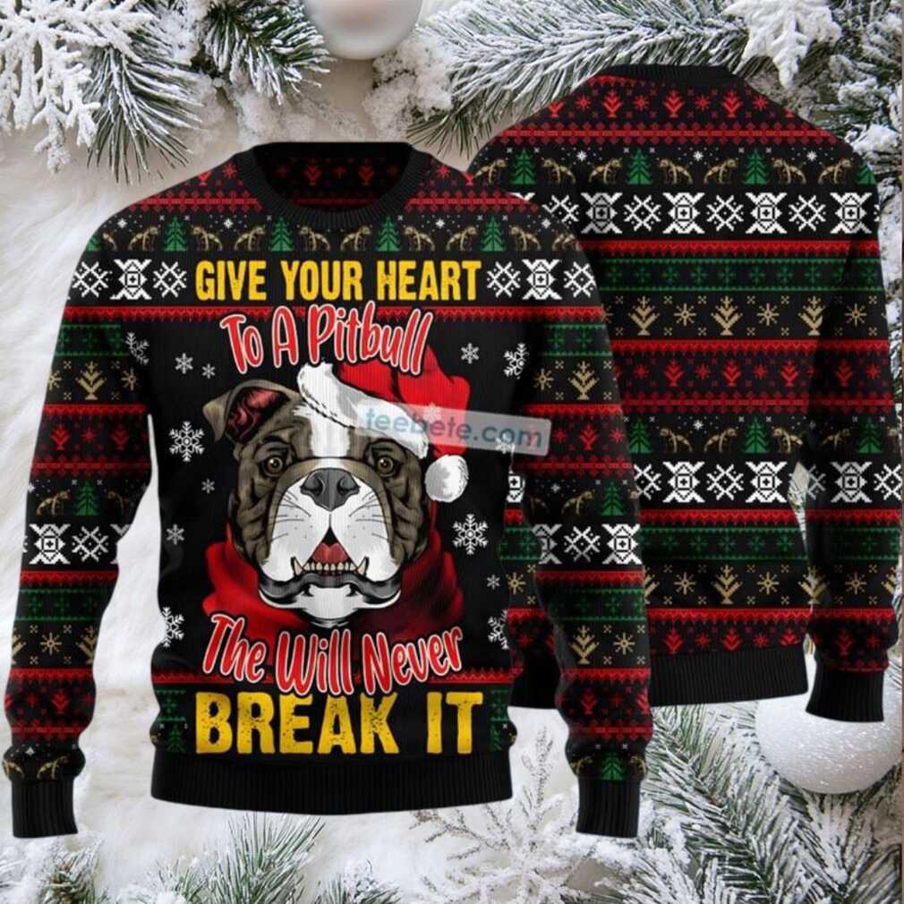 Santa Claus Bulldog Face Ugly Sweater Black Naughty Santa Claus Bulldog Face Ugly Sweater Black Naughty