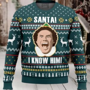 Santa I Know Him Elf Ugly Christmas Sweater