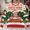 Santa You’re On Naughty List Ugly Christmas Sweater Santa You’re On Naughty List Ugly Christmas Sweater