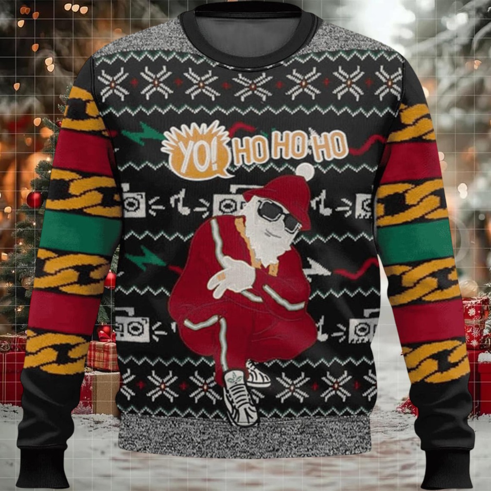 Santa Yo Ho Ho Ho Ugly Christmas Sweater Santa Yo Ho Ho Ho Ugly Christmas Sweater