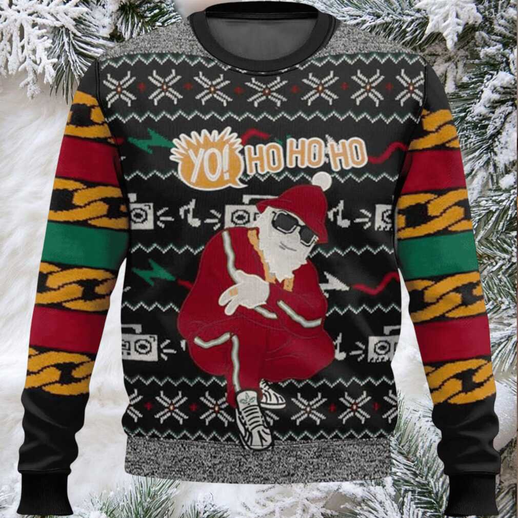 Santa Yo Ho Ho Ho Ugly Christmas Sweater Santa Yo Ho Ho Ho Ugly Christmas Sweater