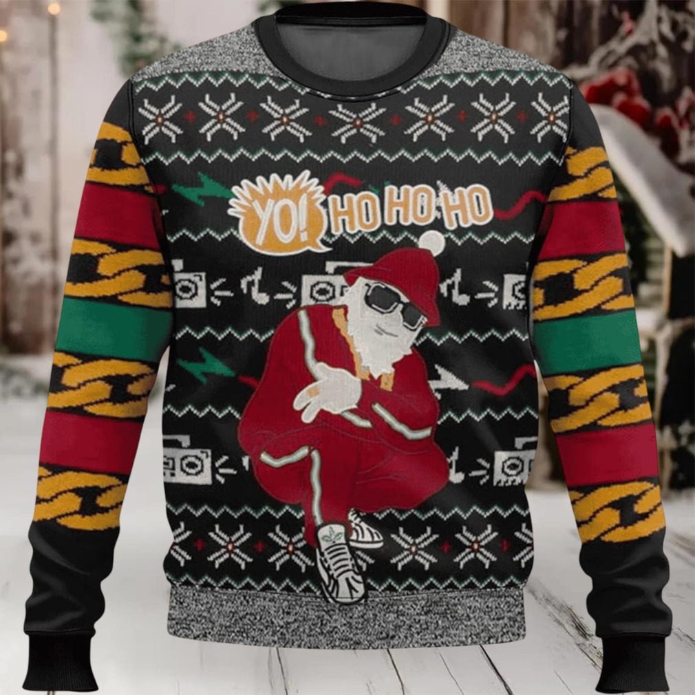 Santa Yo Ho Ho Ho Ugly Christmas Sweater Santa Yo Ho Ho Ho Ugly Christmas Sweater