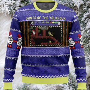 Santa of the Yolkfolk A Dizzy Prince of the Yolkfolk Ugly Christmas Sweater