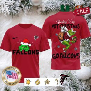 Atlanta Falcons NFL Grinch Dr. Seuss Stealing Wins Not Christmas Shirt