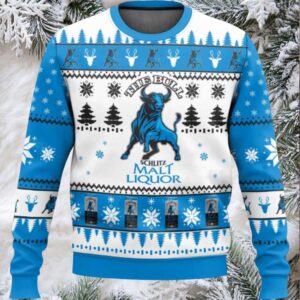 Schlitz Malt Liquor Ugly Christmas Sweater