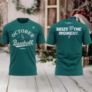 Seattle Mariners 2025 AL West Division Champions 2 Sides Shirt