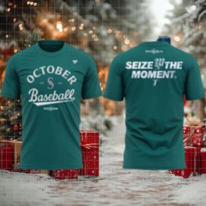 Seattle Mariners 2025 AL West Division Champions 2 Sides Shirt