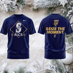 Seattle Mariners American League Division Series Champions Locker Room 2 sided t shirt