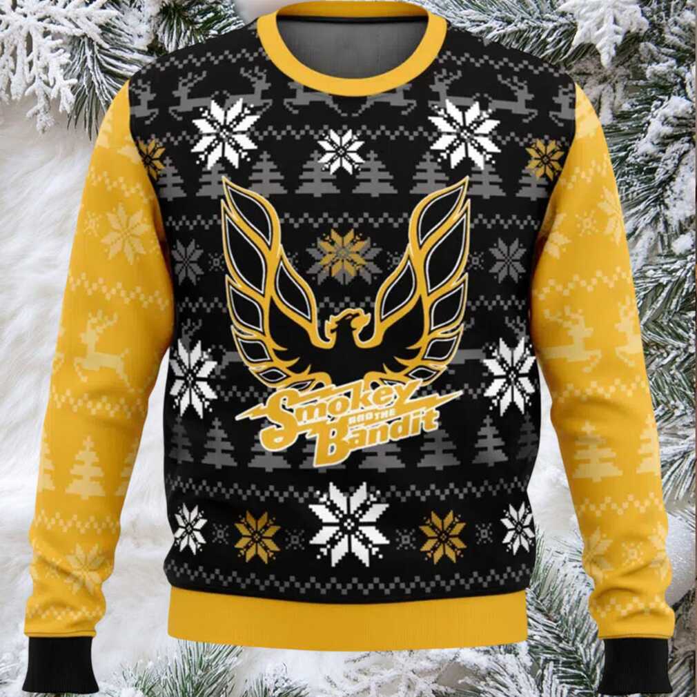 Smokey And The Bandit Ugly Christmas Sweater Smokey And The Bandit Ugly Christmas Sweater