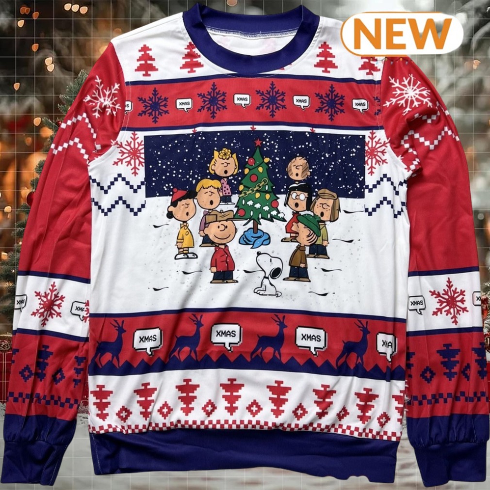 Snoopy Charlie Brown Peanuts Christmas Night Pink Sweater Snoopy Charlie Brown Peanuts Christmas Night Pink Sweater