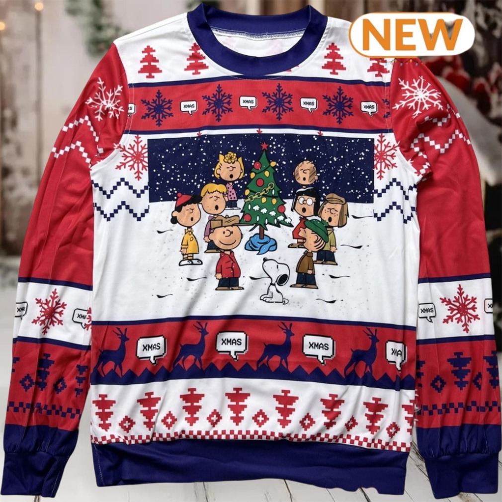 Snoopy Charlie Brown Peanuts Christmas Night Pink Sweater Snoopy Charlie Brown Peanuts Christmas Night Pink Sweater