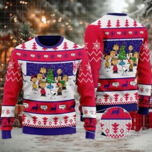 Snoopy Christmas Charlie Brown Ugly Sweater Gifts, Snoopy Gift Fan Ugly Sweater