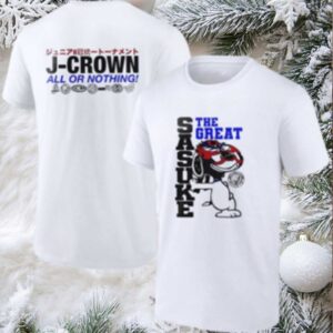 Snoopy x Sasuke the great J Crown all or nothing Japanese shirt