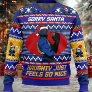 Sorry Santa Cobra Commander GI Joe Ugly Christmas Sweater
