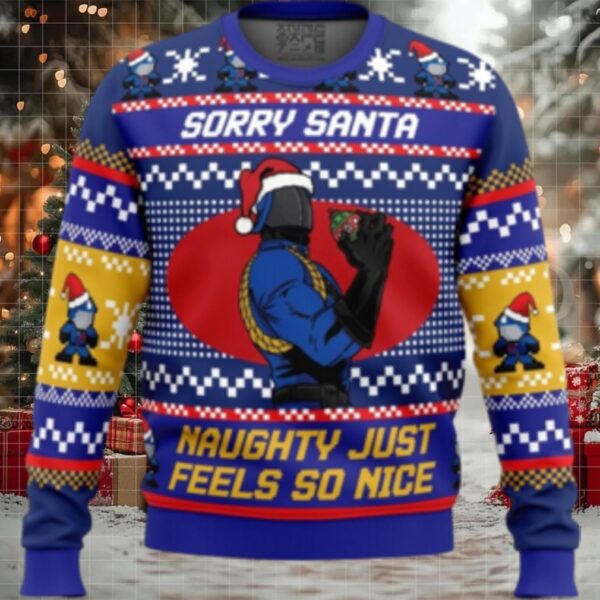 Sorry Santa Cobra Commander GI Joe Ugly Christmas Sweater